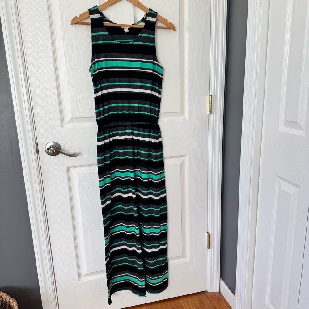 Merona Striped Sleeveless Maxi Dress